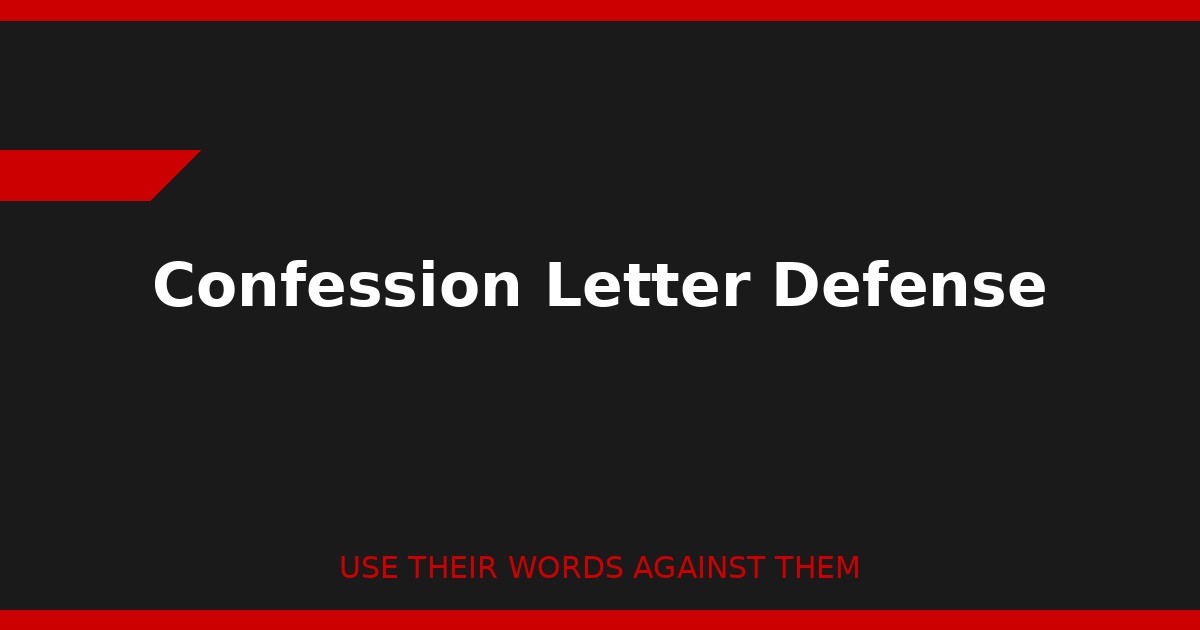 Legal documents and confession letters used as evidence in MCA debt defense case
